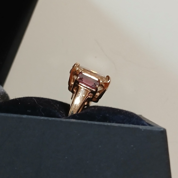 🌟14k Yellow Gold Beryl & Pink Tourmaline Ring🌟 - Picture 3 of 16